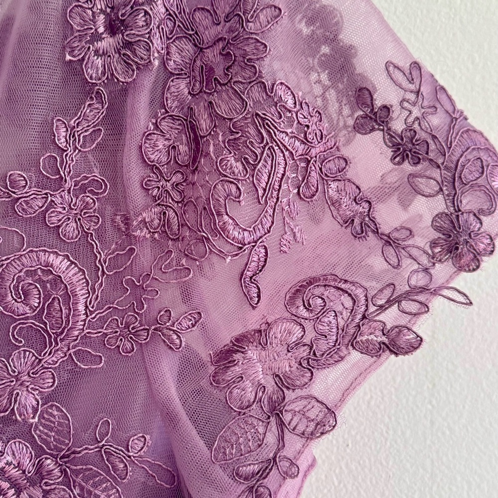 Azazie Full Length Purple Formal Dress - NWT - Size 14 - Picture 4 of 8
